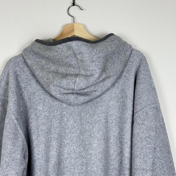 Vintage FILA 90s Fleece Hoodie Mock Neck Men’s Large Canada Made Logo Y2K Relax - Picture 6 of 6